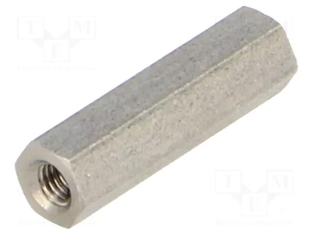 Screwed spacer sleeve; 20mm; Int.thread: M3; hexagonal DREMEC TFF-M3X20/DR144