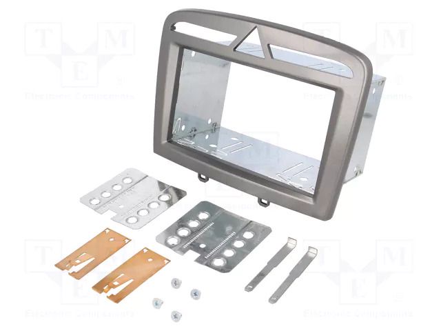 Radio frame; Peugeot; 2 DIN; silver ACV RAM-40.437.3