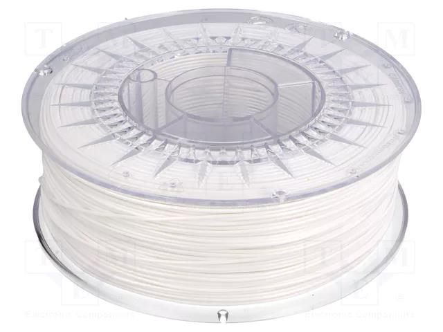 Filament: PET-G; Ø: 1.75mm; white; 220÷250°C; 1kg DEVIL DESIGN DEV-PETG-1.75-WH