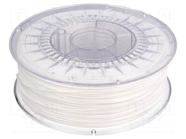 Filament: PET-G; Ø: 1.75mm; white; 220÷250°C; 1kg DEVIL DESIGN DEV-PETG-1.75-WH