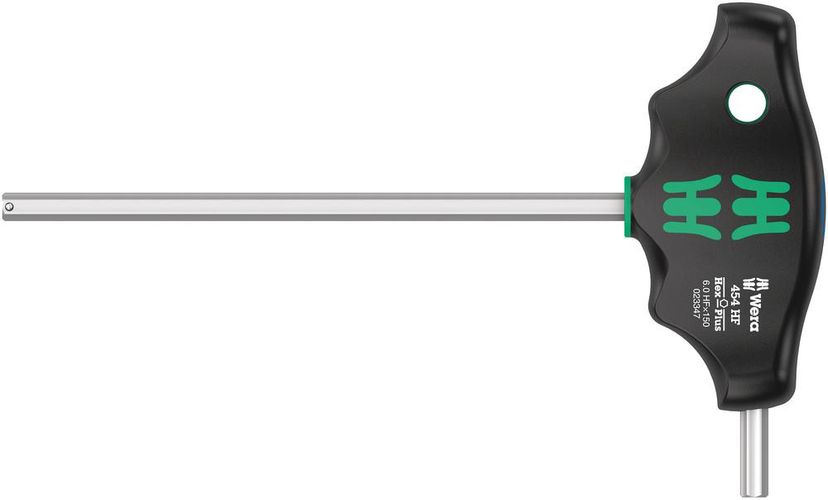 454 HF T-handle hexagon screwdriver Hex-Plus with holding function, 6x150, Wera 05023347001