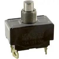 SWITCH, PUSHBUTTON, DPST, 10A, 250V 8448K2