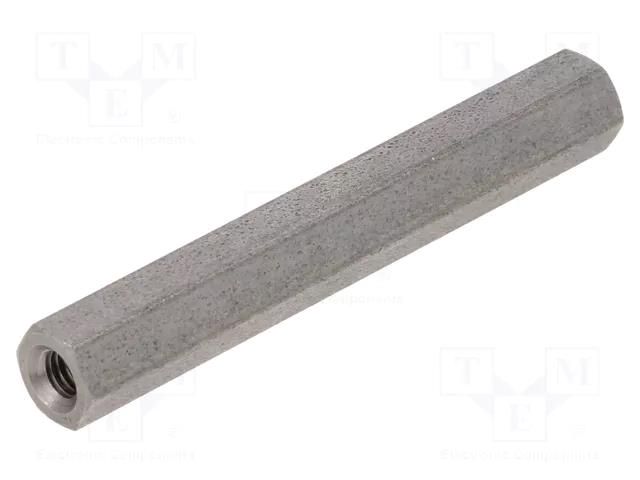 Screwed spacer sleeve; 40mm; Int.thread: M3; hexagonal DREMEC TFF-M3X40/DR144