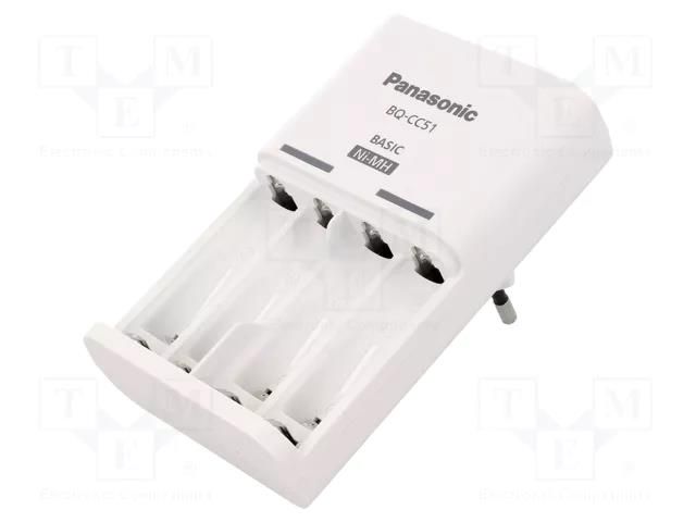 Charger: for rechargeable batteries; Ni-MH; Size: AA,AAA,R03,R6 PANASONIC BQ-CC51E