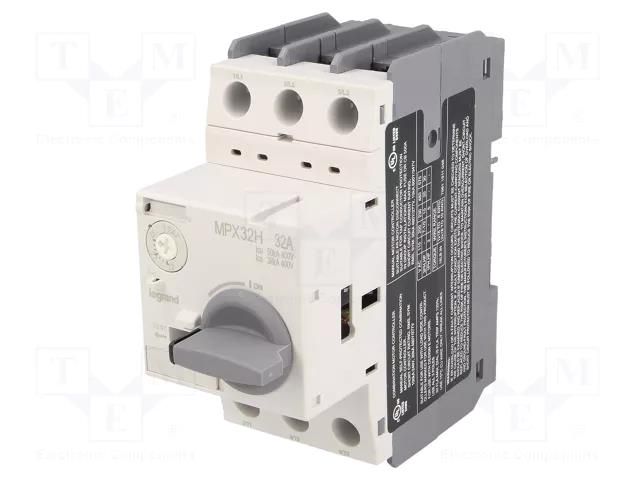 Motor breaker; 15kW; 230÷690VAC; for DIN rail mounting; IP20 LEGRAND 417335