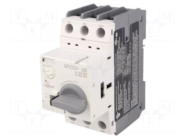 Motor breaker; 7.5kW; 230÷690VAC; for DIN rail mounting; IP20 LEGRAND 417333