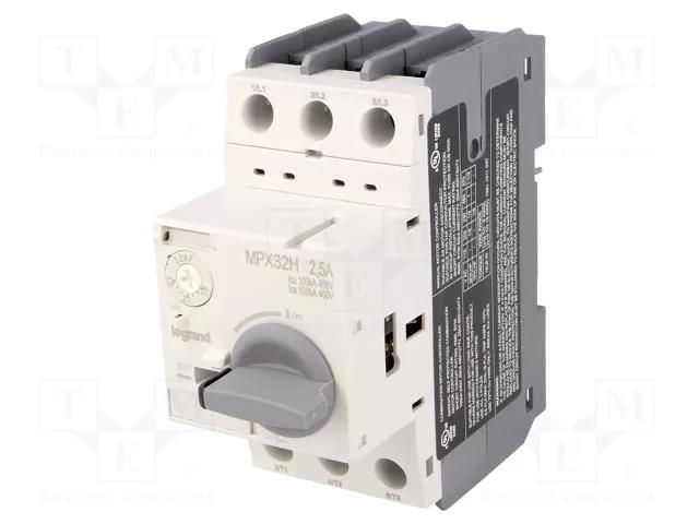 Motor breaker; 0.75kW; 230÷690VAC; for DIN rail mounting; IP20 LEGRAND 417326