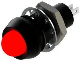 LED PANEL INDICATOR, RED, 12.7MM, 24VDC 651-105-22