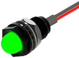 LED PANEL INDICATOR, GREEN, 8.5MM/3.4VDC 665-532-04-50
