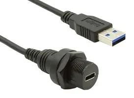 USB CBL, 3.0 SEALED C RCPT-A PLUG, 1M PXP0025/C/1M00/A