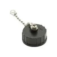 SEALING CAP WITH CHAIN LANYARD, PLASTIC PXP0024/CH
