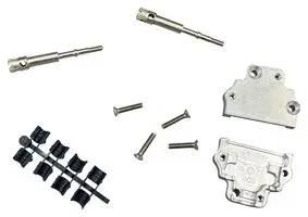 D SUB BACKSHELL, 9POS, 180DEG, DIE CAST 966-009-030R121