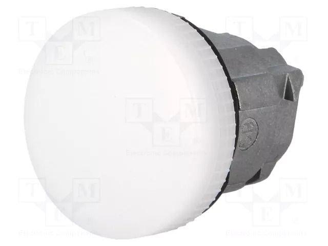 Control lamp; 22mm; Harmony XB4; Illumin: ZBV6; Ø22mm; IP66; white SCHNEIDER ELECTRIC ZB4BV01