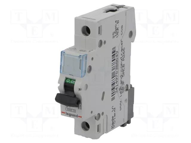 Circuit breaker; 230VAC; Inom: 1A; Poles: 1; for DIN rail mounting LEGRAND 403426