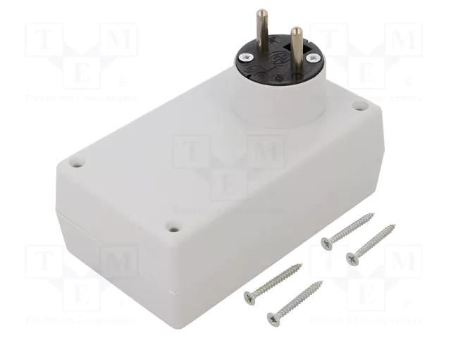 Enclosure: for power supplies; X: 71mm; Y: 120mm; Z: 45mm; grey KRADEX Z-30J