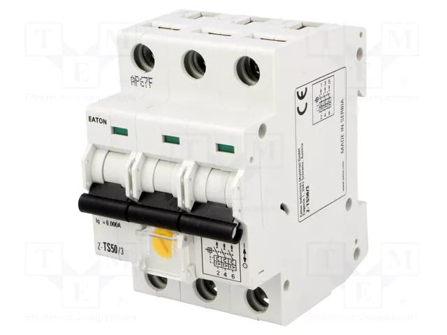 Tariff switch; Poles: 3; for DIN rail mounting; Inom: 50A; 400VAC EATON ELECTRIC Z-TS50/3