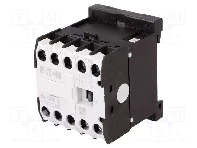 Contactor: 3-pole; NO x3; Auxiliary contacts: NO; 230VAC; 12A EATON ELECTRIC DILEM12-10-230VAC