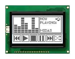 LCD MODULE, WHITE, 128 X 64P, COB, 5V MC128064A6W-FPTLW-V3