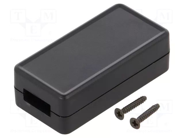 Enclosure: for USB; X: 25mm; Y: 50mm; Z: 15.5mm; ABS; black HAMMOND HM-1551USB2BK