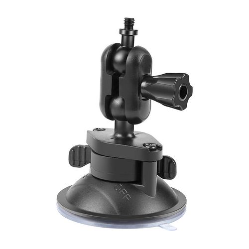 PULUZ 1/4 inch suction cup mount for sports cameras (DJI Action, GoPro, Insta360) (black) (PU544B), Puluz PU544B