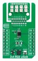 2X4 RGB CLICK ADD-ON BOARD, 3.3V/5V MIKROE-6378