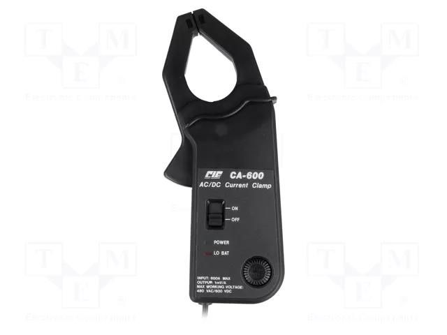 AC/DC current clamp adapter; Øcable: 30mm; I DC: 0÷600A; Len: 1m CIE CIE600