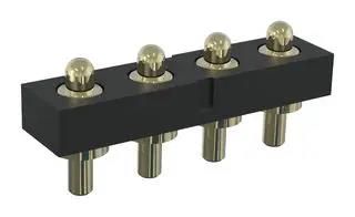 CONN, POGO PIN HDR, 4P, 1R, 2.54MM, TH MP015218