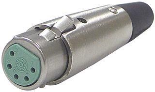 CONNECTOR, XLR, JACK, 5 POSITION A5F