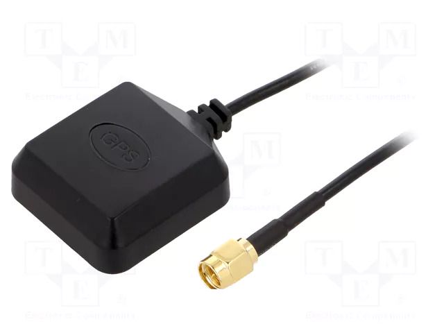 Antenna; GPS; 3dBi; RHCP; magnet; 50Ω; 39x33x14mm; -40÷85°C; Len: 3m SR PASSIVES GPS-ANT043