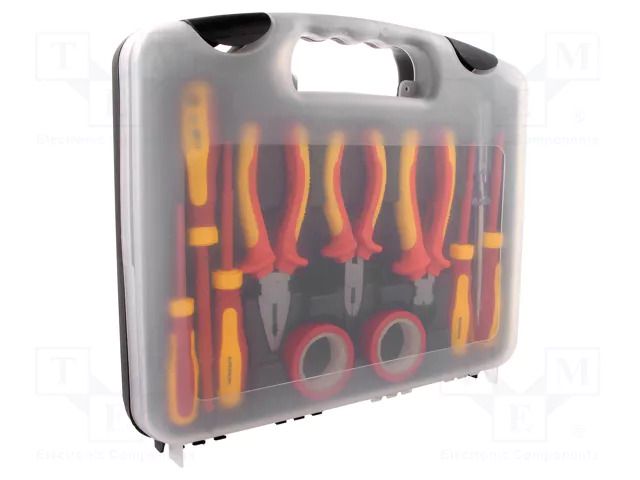 Kit: pliers, insulation screwdrivers; plastic box; 1kV; 11pcs. NEWBRAND NB-05SET