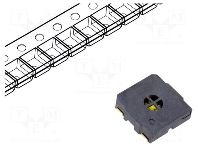 SMD loudspeaker; 0.5W; 15x15x4mm; Sound level: 87dB; SMD LOUDITY LD-BZEL-M1515