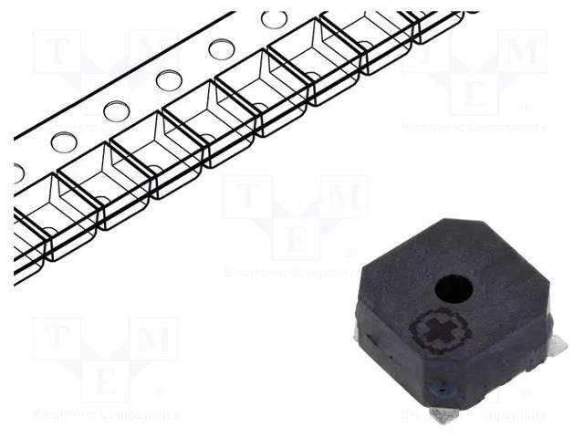 Sound transducer: electromagnetic signaller; SMD; 2700Hz; 80mA LOUDITY LD-BZEL-T67-0808