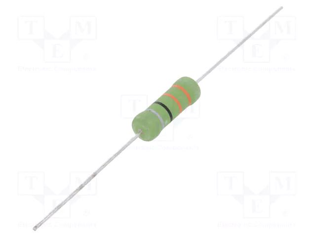 Resistor: wire-wound; ceramic; THT; 220Ω; 2W; ±10%; Ø7x16mm OHMITE OY221KE