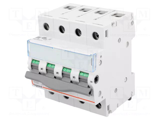 Switch-disconnector; Poles: 4; for DIN rail mounting; 100A; IP20 LEGRAND 406489
