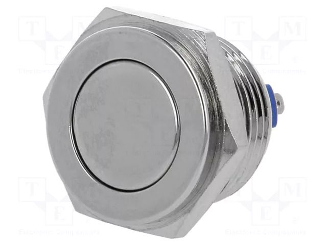 Switch: vandal resistant; Pos: 2; SPST-NO; 2A/36VDC; IP65; OFF-(ON) ONPOW V16-10PFJ-N