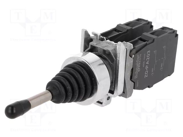 Switch: joystick; 22mm; Stabl.pos: 1; NO x4; black; none; 3A/240VAC SCHNEIDER ELECTRIC XD4PA24