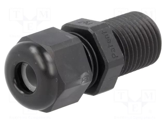Cable gland; with long thread; PG7; IP68; polyamide; black; HSK-K HUMMEL HUMMEL-1209070161