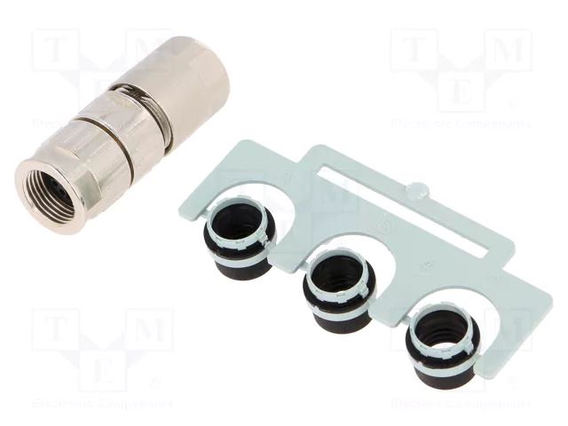 Connector: M12; plug; PIN: 8; female; Slim; 48V; straight; IP65,IP67 HARTING 21038812805