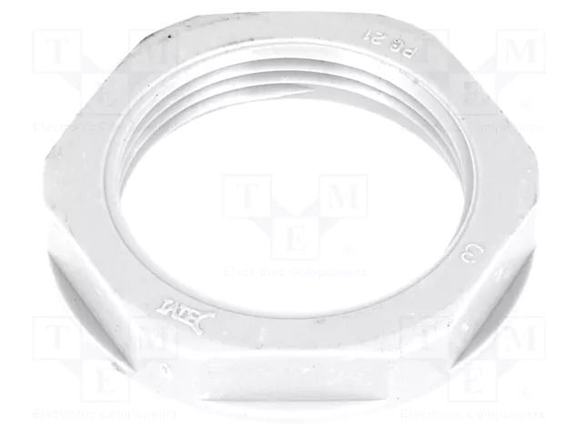 Nut; PG21; polyamide; 36mm; grey BM GROUP BM4821