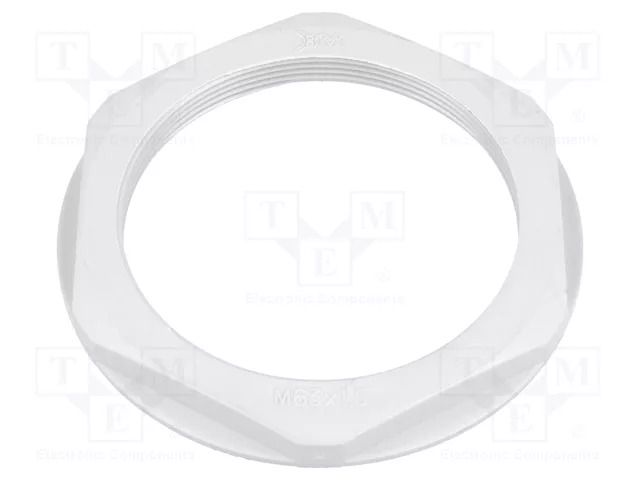 Nut; M63; polyamide; 75mm; grey; Pitch: 1.5 BM GROUP BM4863