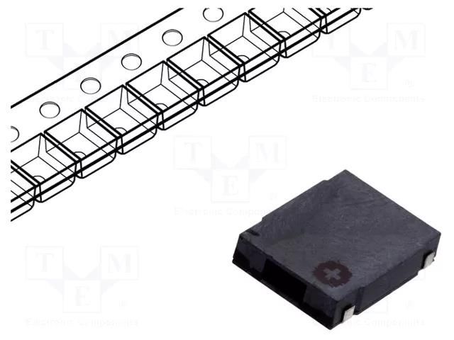 Sound transducer: electromagnetic signaller; SMD; 2730Hz; 80mA LOUDITY LD-BZEL-T15-14113