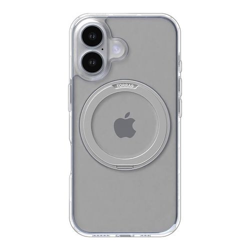 Torras Ostand Pro Case for iPhone 16 Plus (Transparent), Torras X00FX1908