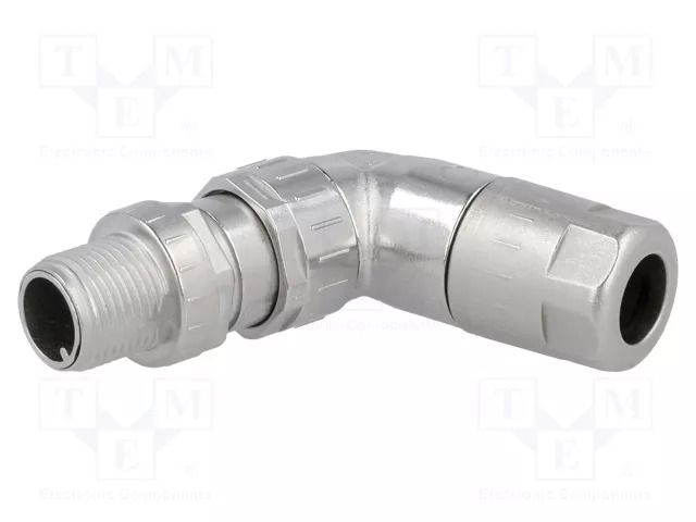 Connector: M12; plug; PIN: 8; male; Slim; 30V; angled 90°; IP67; 8A HARTING 21038213805