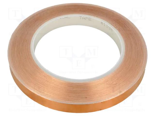 Tape: electrically conductive; W: 12mm; L: 33m; Thk: 0.066mm; copper 3M 3M-1194-12-33