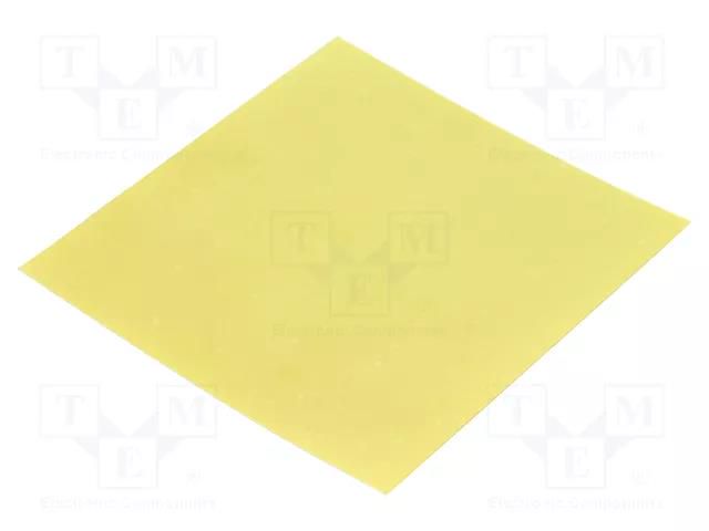 Heat transfer pad: Kapton; Thk: 0.127mm; 400mW/mK; UL94V-0; 5kV FISCHER ELEKTRONIK WLFT/404/100X100