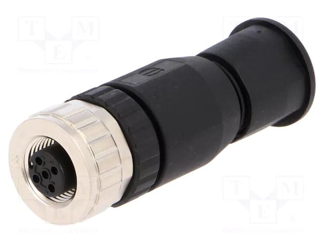 Connector: M12; plug; PIN: 5; female; 60V; straight; IP67; for cable HARTING 21033192501