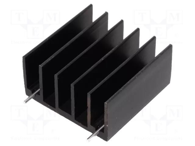 Heatsink: extruded; TO220,TO247; black; L: 30mm; W: 30mm; H: 15mm STONECOLD RAD-DY-GF/3