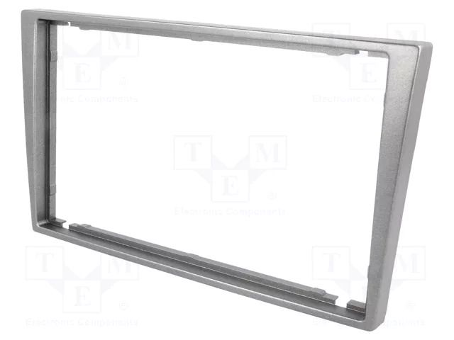 Radio frame; Opel,Renault,Suzuki; 2 DIN; grey PER.PIC. RAM-40.100.8