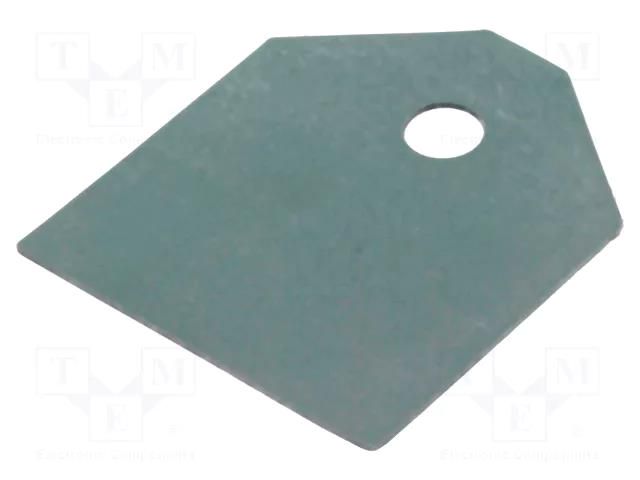 Heat transfer pad: silicone; TOP3; 0.4K/W; L: 20.5mm; W: 17.5mm FISCHER ELEKTRONIK WS/TOP/3