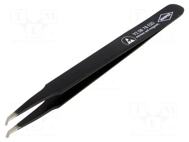 Tweezers; non-magnetic,electrostatic discharging, dissipative KNIPEX KNP.920878ESD